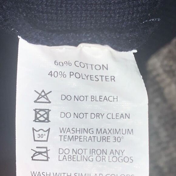 Pharos Academy Adult Small School Uniform Cardigan Sweater Navy Blue Orange - Picture 3 of 6